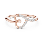 Romantic Gold Heart Ring