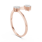 Luxe Twin Bloom Diamond Ring