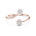 Luxe Twin Bloom Diamond Ring