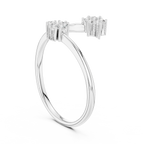 Luxe Twin Bloom Diamond Ring