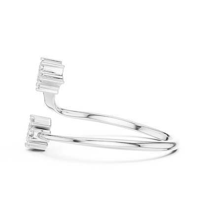 Luxe Twin Bloom Diamond Ring