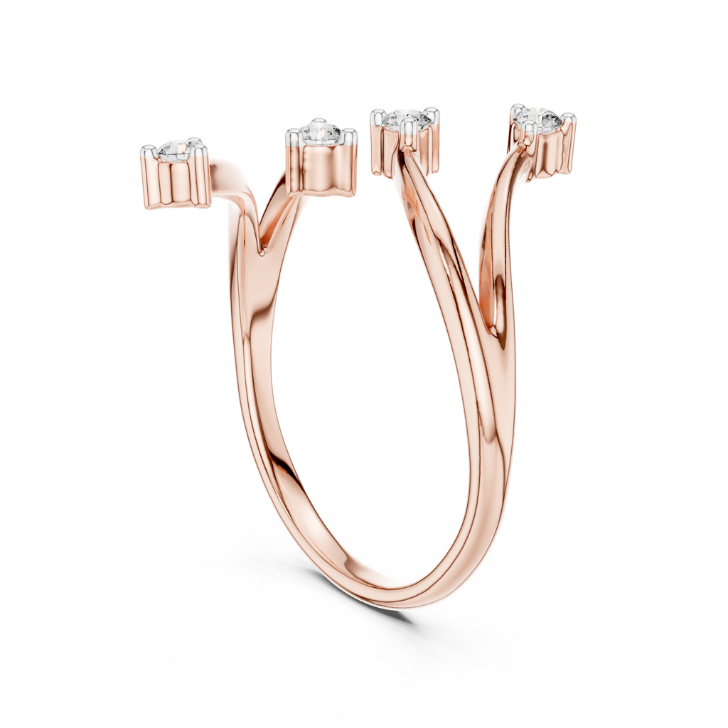 Twinkling Galaxy Gold Ring