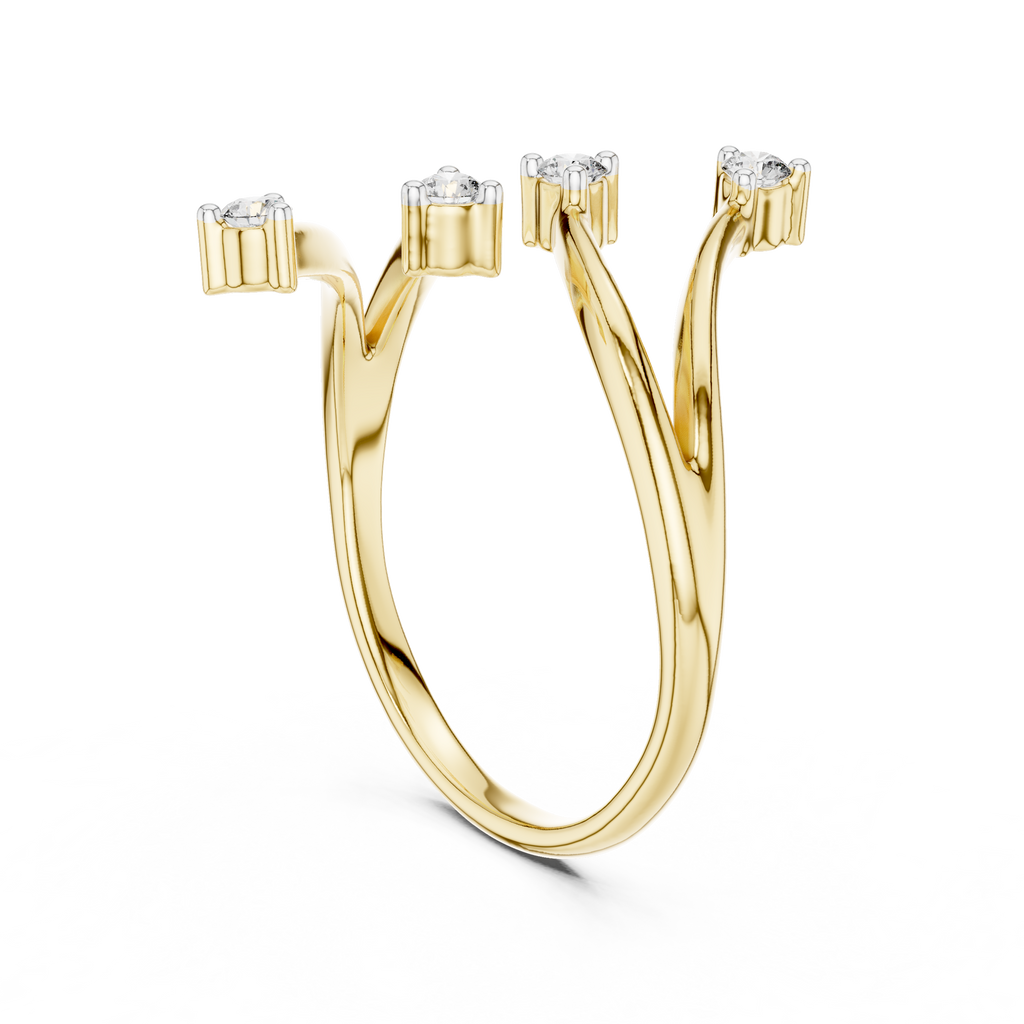 Twinkling Galaxy Gold Ring