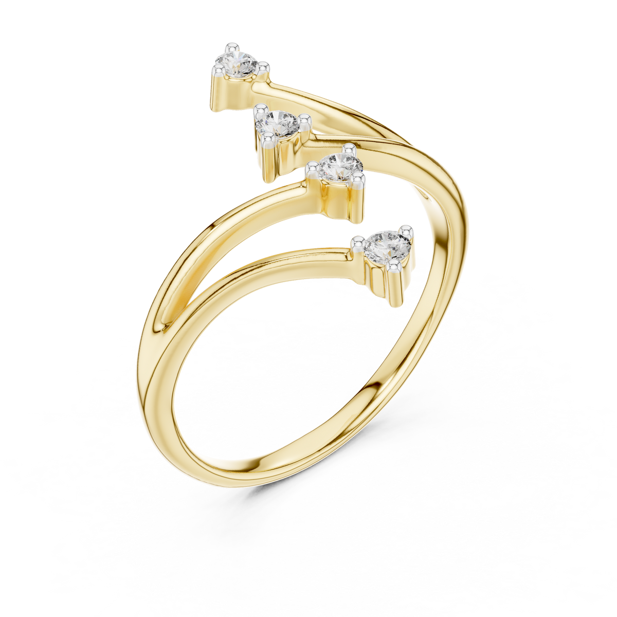 Twinkling Galaxy Gold Ring