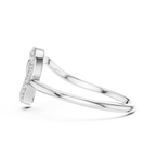 Elegant Teardrop Swirl Ring