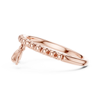 Elegant Dual Heart Dangle Ring