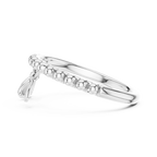 Elegant Dual Heart Dangle Ring