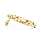 Elegant Dual Heart Dangle Ring
