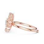 Radiant Sunflower Diamond Ring