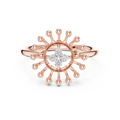 Radiant Sunflower Diamond Ring