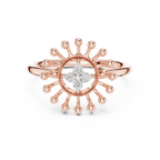 Radiant Sunflower Diamond Ring