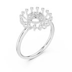 Radiant Sunflower Diamond Ring