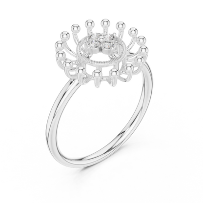 Radiant Sunflower Diamond Ring