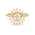 Radiant Sunflower Diamond Ring