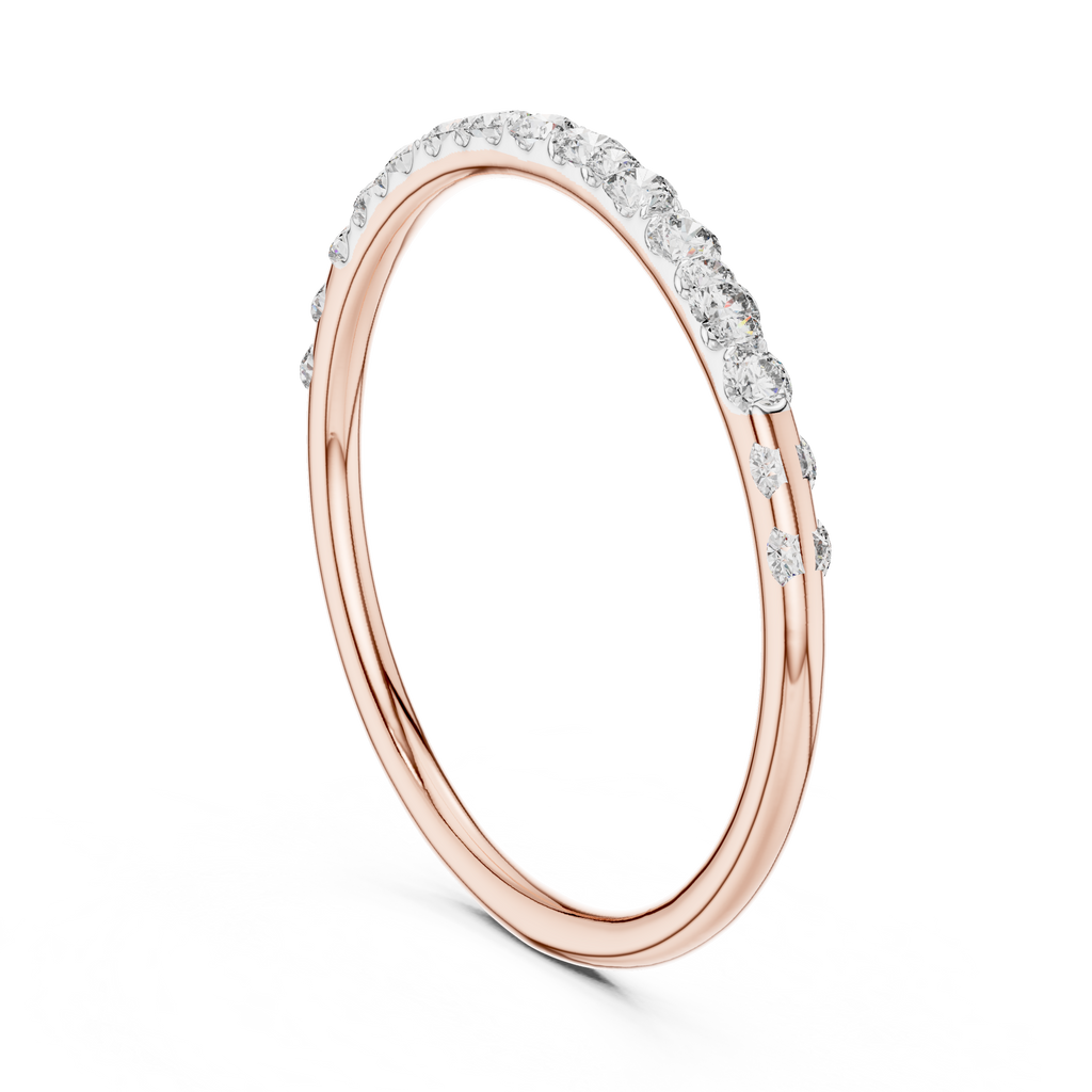 Golden Halo Diamond Ring