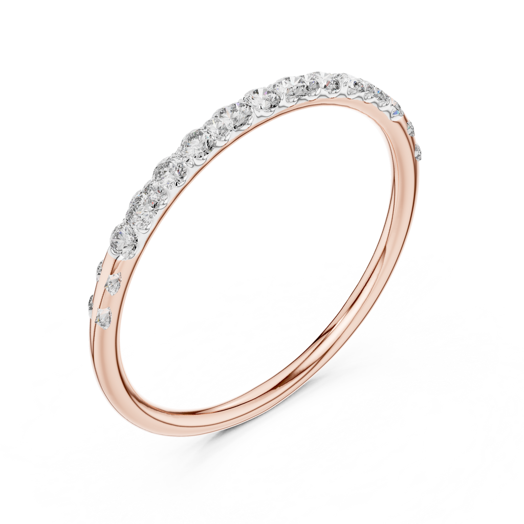 Golden Halo Diamond Ring