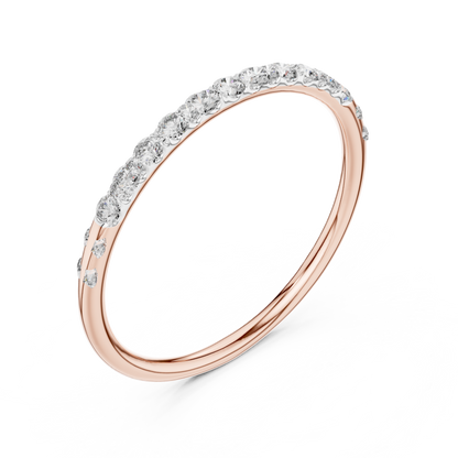 Golden Halo Diamond Ring