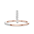 Golden Halo Diamond Ring