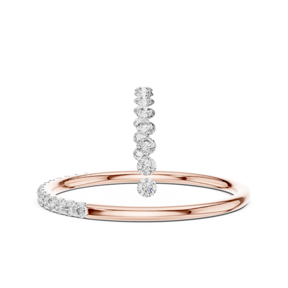 Golden Halo Diamond Ring