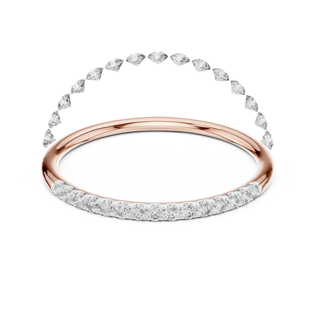 Golden Halo Diamond Ring