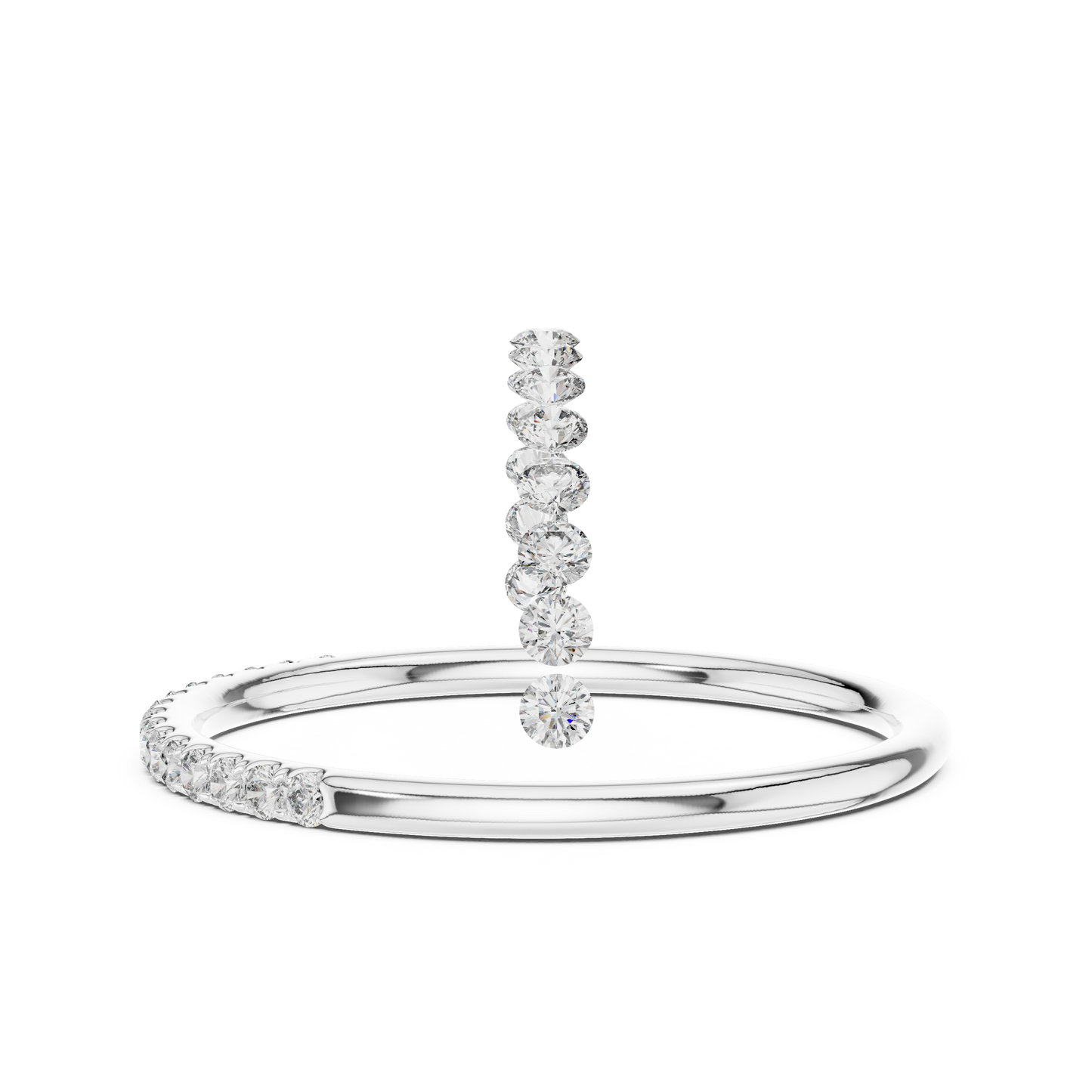 Golden Halo Diamond Ring