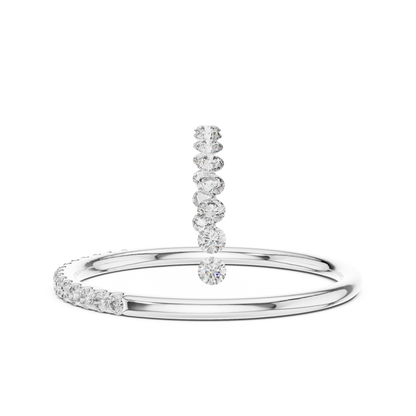 Golden Halo Diamond Ring
