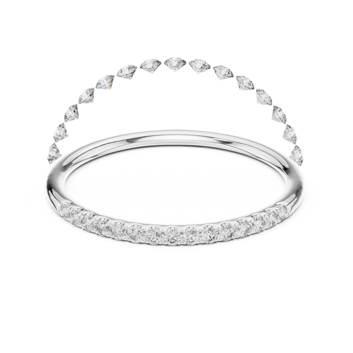 Golden Halo Diamond Ring