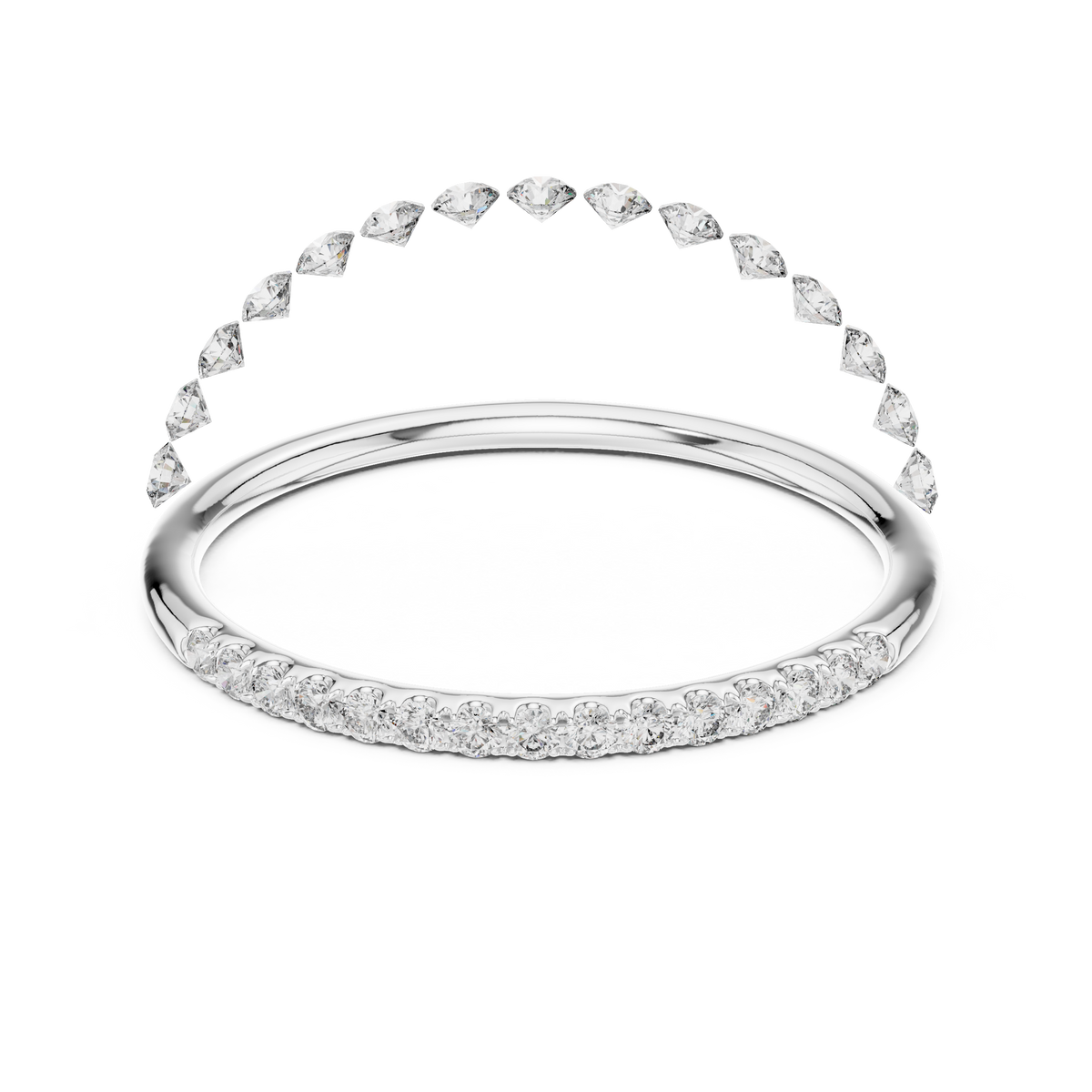 Golden Halo Diamond Ring