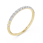 Golden Halo Diamond Ring