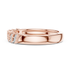 Sparkling Diamond Twist Band Ring – Modern White Gold Design
