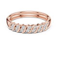 Sparkling Diamond Twist Band Ring – Modern White Gold Design