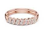 Sparkling Diamond Twist Band Ring – Modern White Gold Design
