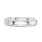 Sparkling Diamond Twist Band Ring – Modern White Gold Design