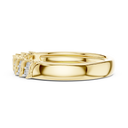 Sparkling Diamond Twist Band Ring – Modern White Gold Design