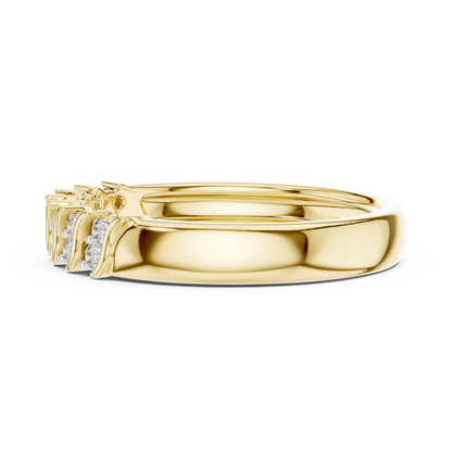 Sparkling Diamond Twist Band Ring – Modern White Gold Design