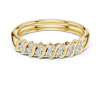 Sparkling Diamond Twist Band Ring – Modern White Gold Design