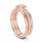 Luxury White Gold Diamond Engagement Ring for Her