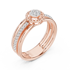 Luxury White Gold Diamond Engagement Ring for Her