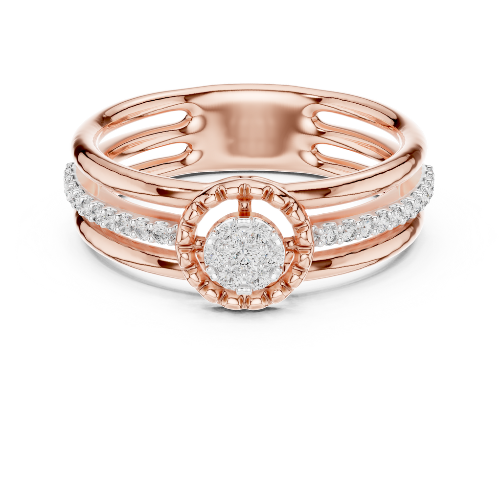Luxury White Gold Diamond Engagement Ring for Her