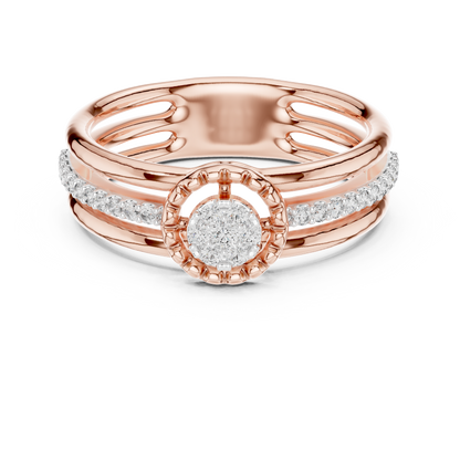 Luxury White Gold Diamond Engagement Ring for Her