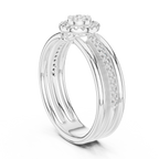 Luxury White Gold Diamond Engagement Ring for Her