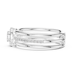 Luxury White Gold Diamond Engagement Ring for Her