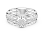 Luxury White Gold Diamond Engagement Ring for Her