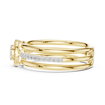 Luxury White Gold Diamond Engagement Ring for Her