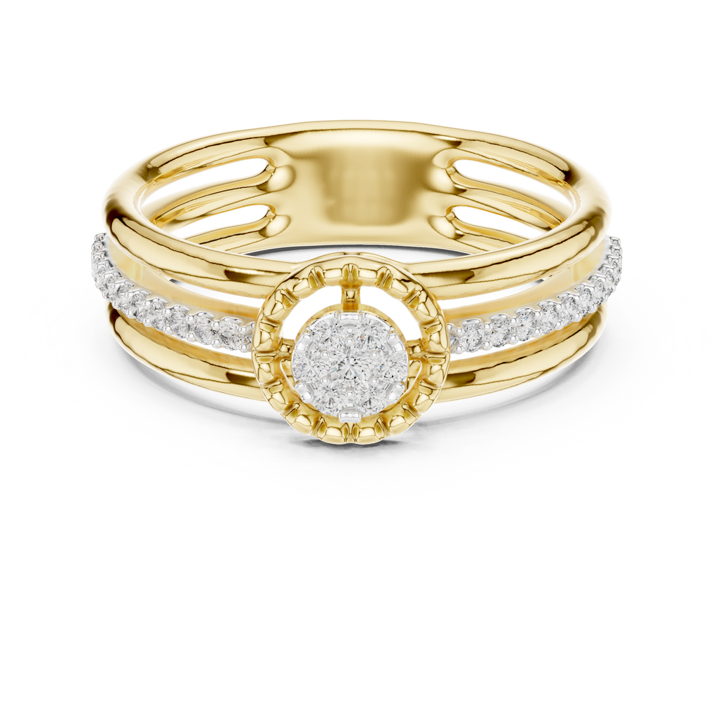 Luxury White Gold Diamond Engagement Ring for Her