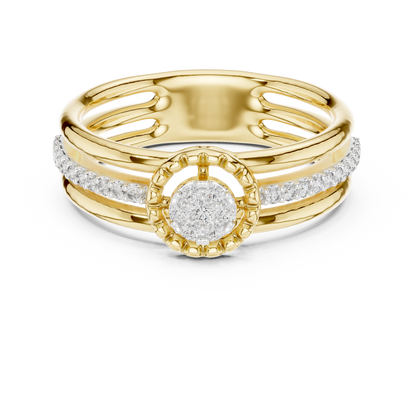 Luxury White Gold Diamond Engagement Ring for Her