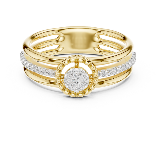 Luxury White Gold Diamond Engagement Ring for Her