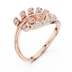 Nature Inspired Diamond Open Ring – Luxury Gold Jewelry