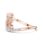 Nature Inspired Diamond Open Ring – Luxury Gold Jewelry
