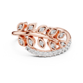 Nature Inspired Diamond Open Ring – Luxury Gold Jewelry